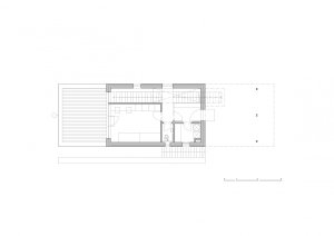 Rodinný dům v Úněticích, půdorys 1 NP, Mimosa architekti