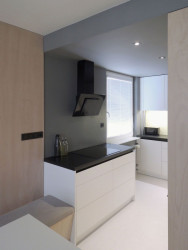 Část kuchyně s varnou deskou. Studio ČTYŘI STĚNY, Rekonstrukce bytu v Krči - foto