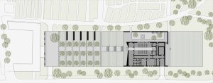 Smuteční obřadní síň Valašské Meziříčí, situace, archislužba.cz