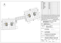 Půdorys střechy nad 3.NP
