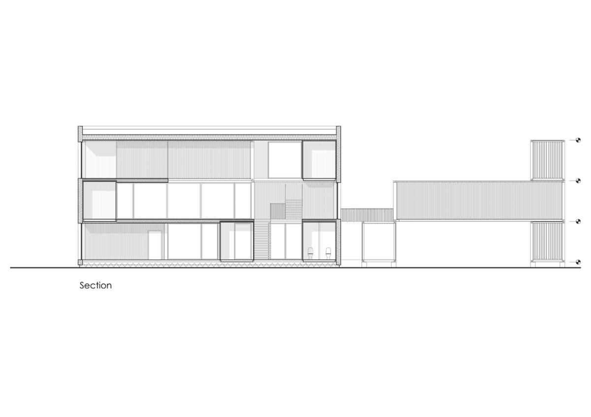 Arcgency, STACK I, řez – foto