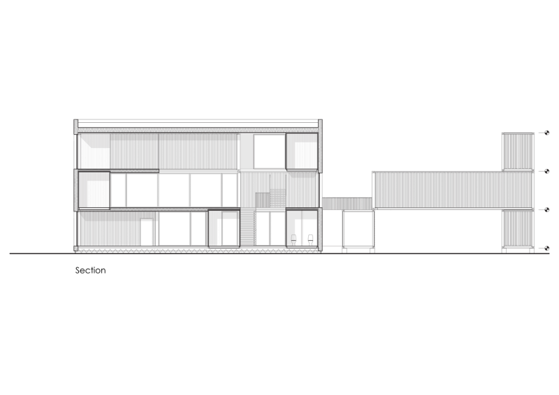 Arcgency, STACK I, řez – foto