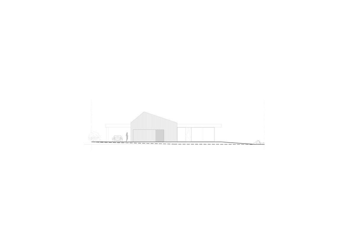 Rodinný dům Radimovice, severní pohled, Ateliér Kunc Architects a DMAE architects