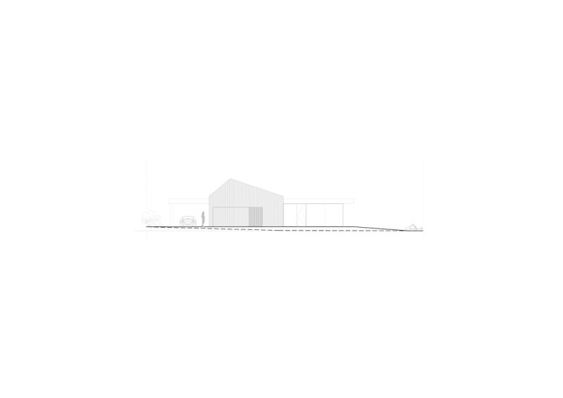 Rodinný dům Radimovice, severní pohled, Ateliér Kunc Architects a DMAE architects
