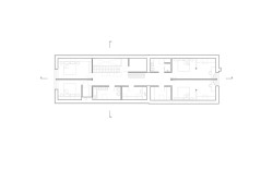 Půdorys 2.NP (Rodinný dům v Dehtárech, SP-AM)