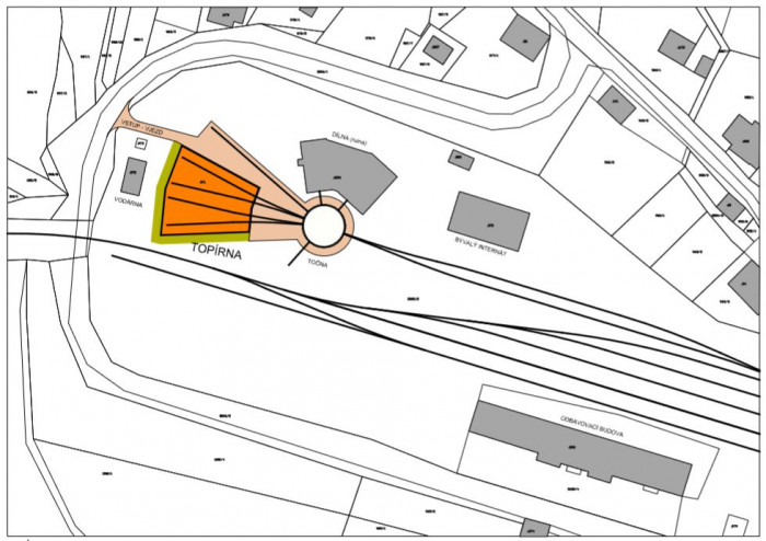 Rekonstrukce lokomotivní výtopny Kořenov, situace, ALEJ