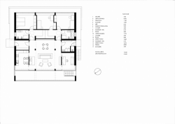 Atelier RAW, RD Kopretinová, půdorys 1. NP - foto