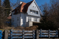 Investorem celkem pěti prvních vil byl zdejší továrník, který kolonii pojmenoval Liebiegsche Kleinkinderland - Liebiegova země pro děťátka.