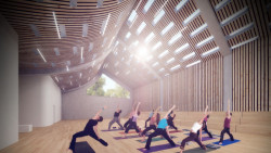 Martin Křivánek (FA VUT), Kulturně-společenské centrum s radnicí v Kohoutovicích // 17. Přehlídka diplomových prací, 1. místo – foto