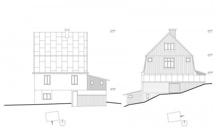 Přestavba chaty ve Svatém Petru, Znamení čtyř - architekti