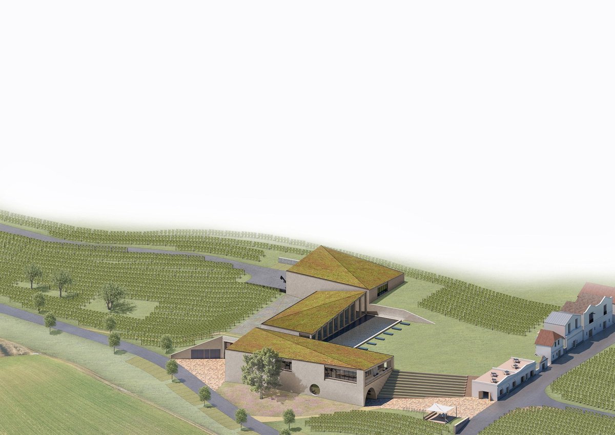 Vinařství Mikrosvín, FAM Architekti, axonometrie.