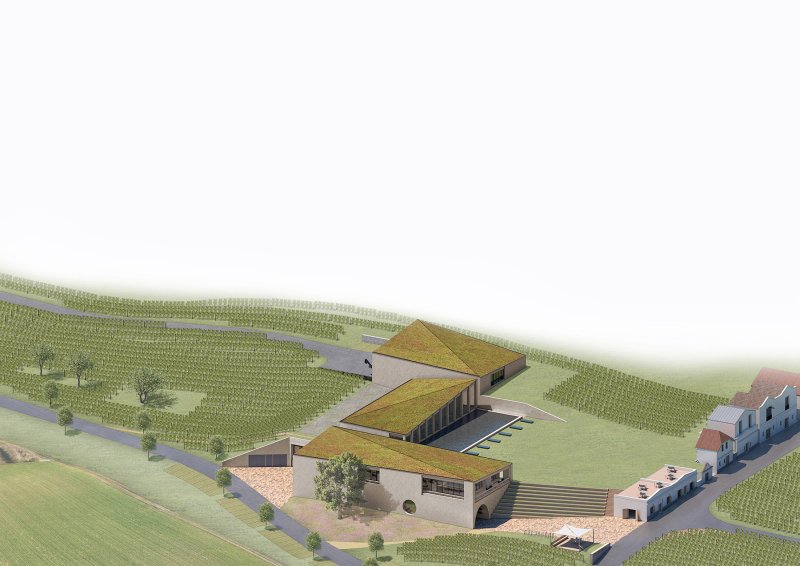 Vinařství Mikrosvín, FAM Architekti, axonometrie.