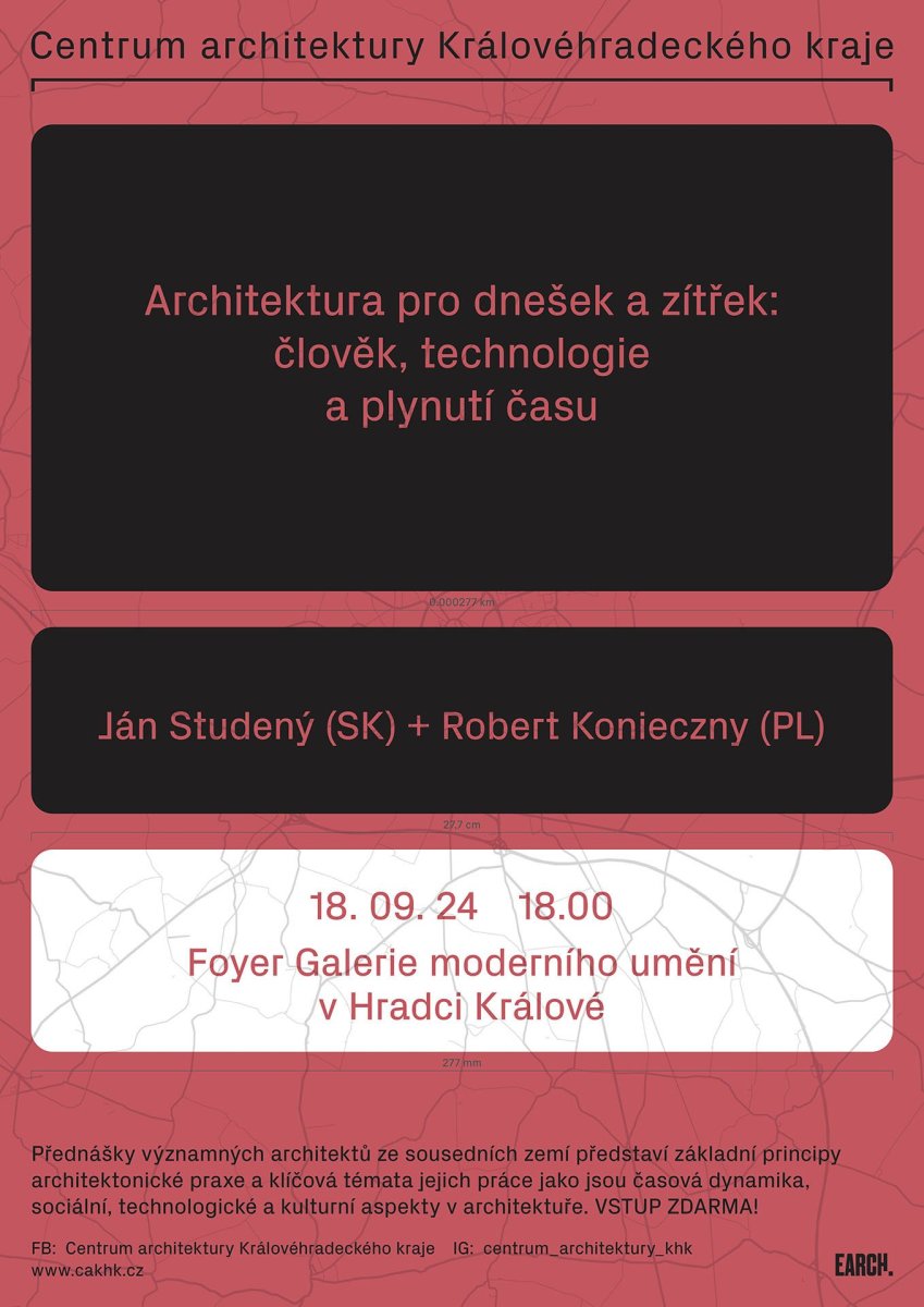 Ve středu 18. září budou v Hradci Králové přednášet v rámci kolokvia slavní architekti Robert Konieczny z Polska s Ján Studený ze Slovenska.