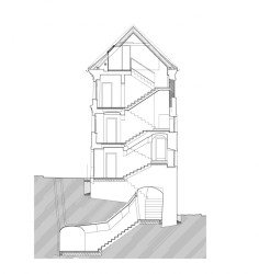 Martineum, Bratislava - priečny rez