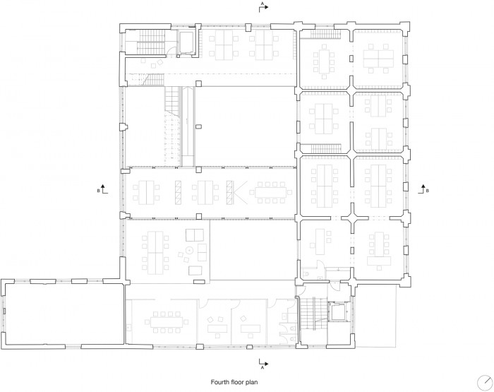 Mlýnica, půdorys 5 NP, GutGut