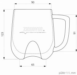 Sabina Žáková, Nápojové sklo pro pivovar Zichovec, rozměry - foto