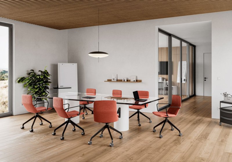 Designová konferenční židle Flexi Light od italského studia Orlandini Design.
