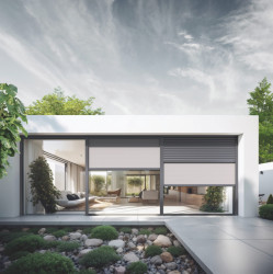 SkyTwin od společnosti Aluprof představuje průkopnický systém spojující funkce venkovní rolety a stínící clony screen v jednom výrobku.