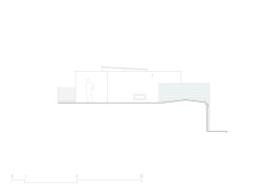 Pohled východní (Vstupní objekt do zámeckých sklepů s trafostanicí v Kroměříži od Atelier Štěpán)