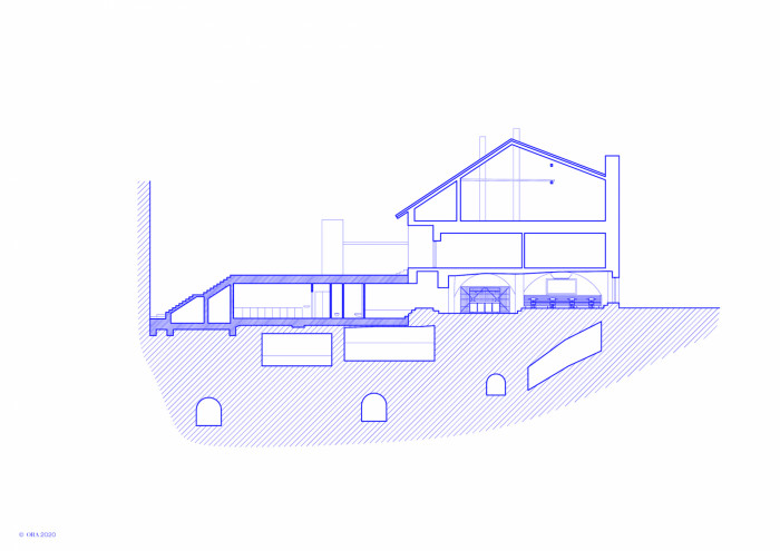 Vinařství Nešetřil ve Znojmě, ORA (originální regionální architektura), řez