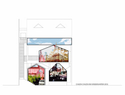 KIENTRUC O, Chuon Chuon Kim Kindergarten, koncept - foto