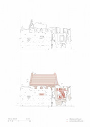 Hospodářská budova na hradě Uhrovec, Atelier ô/ Martin Varga, Martin Kvitkovský, Pavol Pauliny, pohled