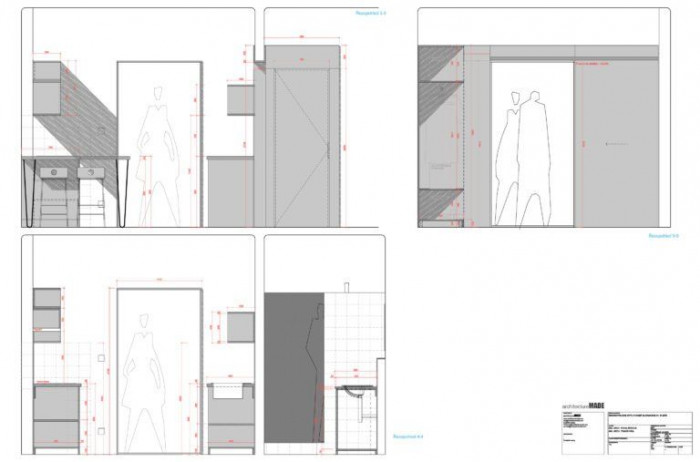 ArchitectureMADE, rekonstrukce plzeňského 1+1, půdorys