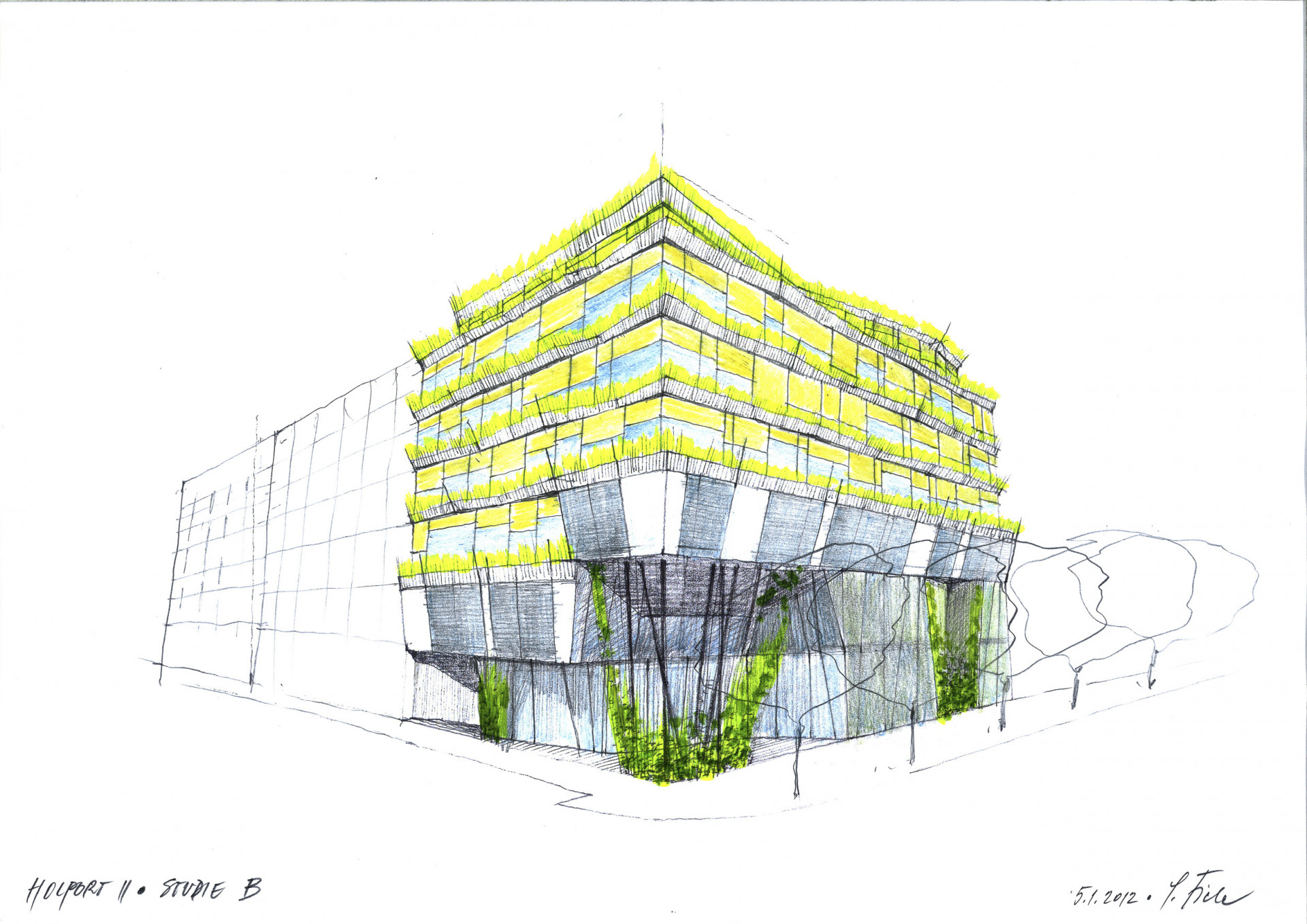 Komunardů XXXV, FIALA+NEMEC, kresba Stanislava Fialy