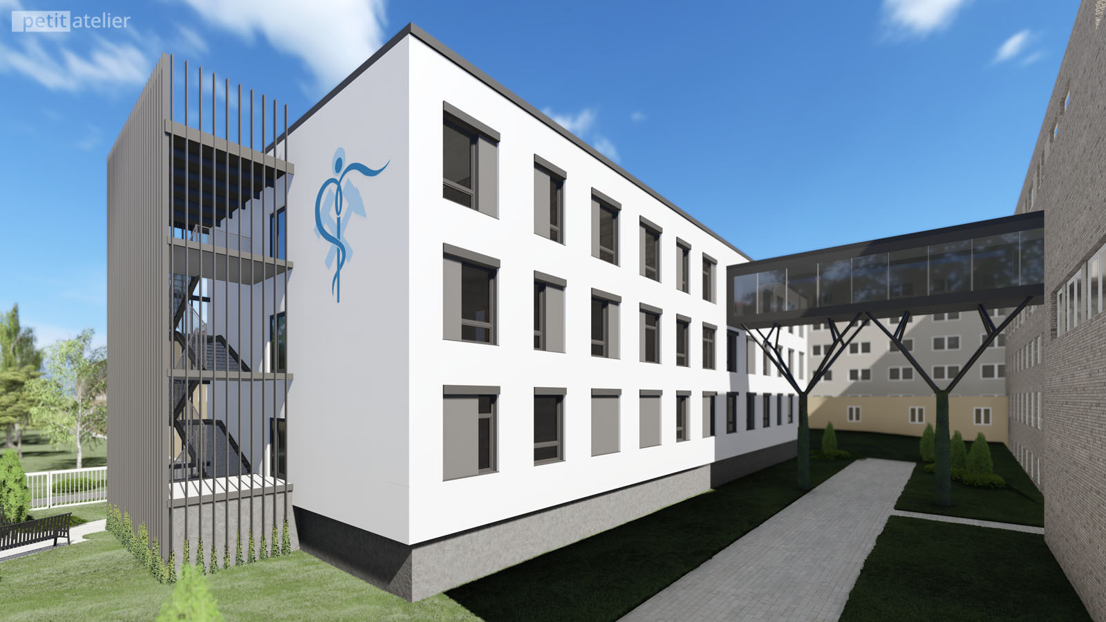 Přístavba Karvinské hornické nemocnice - vizualizace