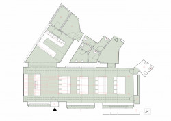 Pivnice Výčep, Mimosa architekti, půdorys přízemí