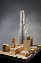 Frank Gehry, mrakodrap na 8 Spruce Street, model