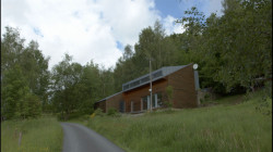 Víkendový dům Kamila Mrvy Na Bečvách (snímek k filmu Muž, který sázel domy)