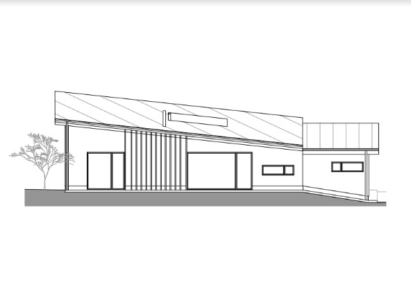 Rodinný dům Svinná u Trenčína, Peter Kasman, západní pohled