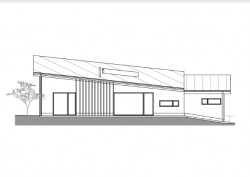 Rodinný dům Svinná u Trenčína, Peter Kasman, západní pohled