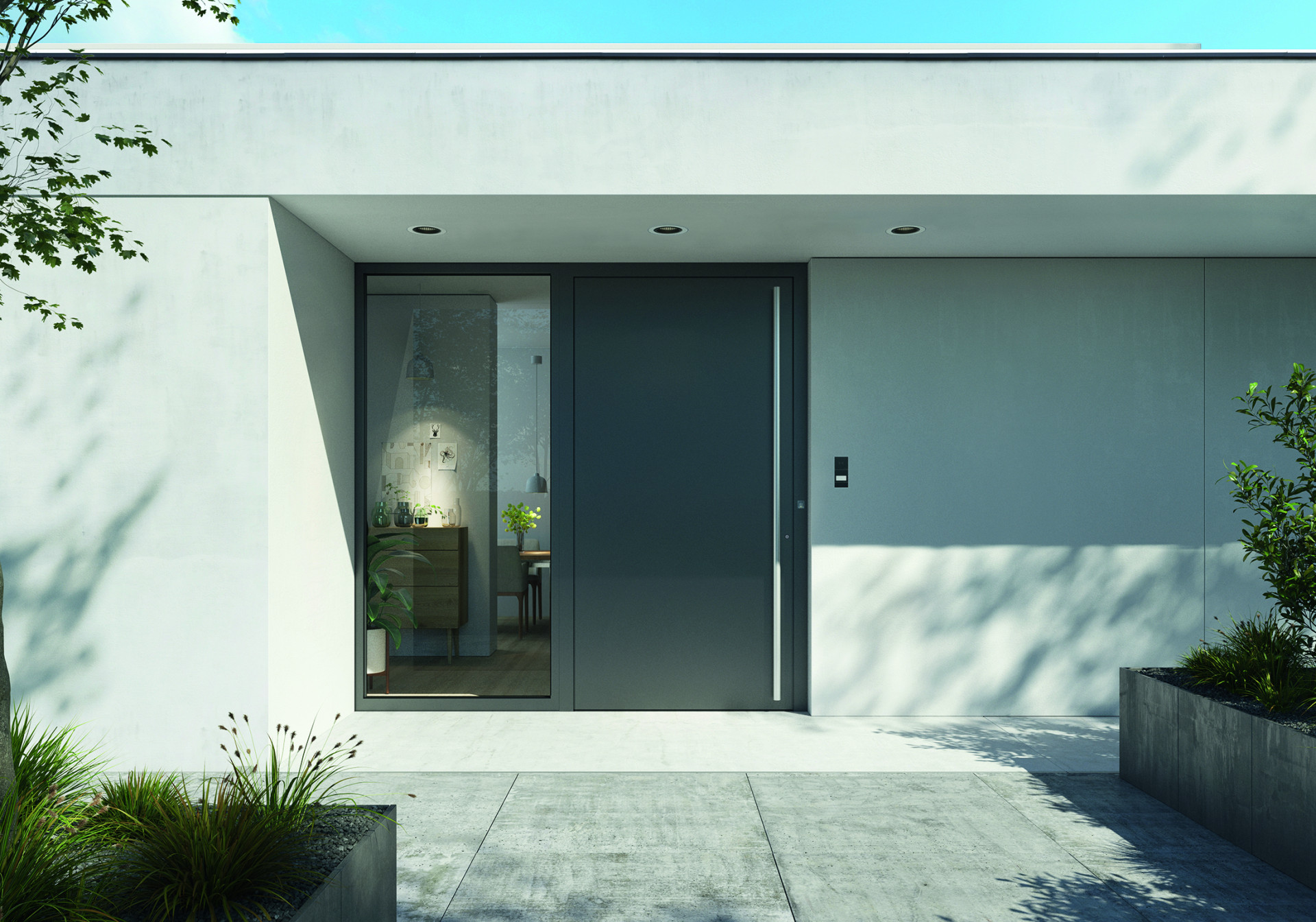 Systémová platforma nabízí zcela skryté panty, dveřní výplně přes celou plochu křídla a také bezbariérový práh. To vše dodává styl a zároveň vytváří maximální pohodlí. 