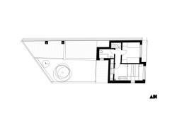 Půdorys 2. NP (Rodinný dům v Kohoutovicích, Ateliér Kopecký)