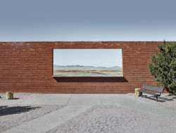 Matt Portch: The Wall Frame, Arizona Barrington Crater entrance compound Arizona 2015