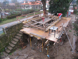 The Dovecote, fotografie z výstavby, AZO Sequeira Arquitectos Associados