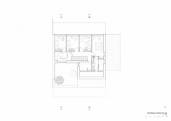 Rodinný dům ve Zlíně, NOVÝ architekti / Jindřich Nový, Markéta Strnková, Eva Ličmanová, půdorys 2NP