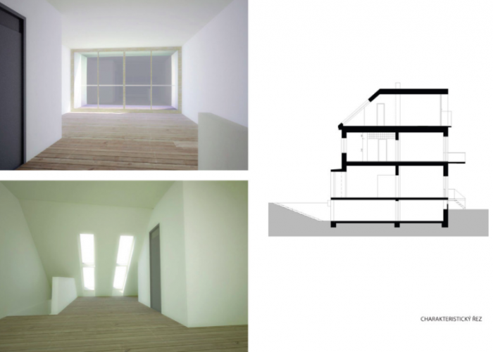 Rekonstrukce rodinného domu, nákresy