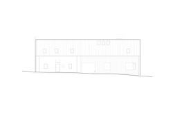 Pohled severní (Rodinný dům v Dehtárech, SP-AM)