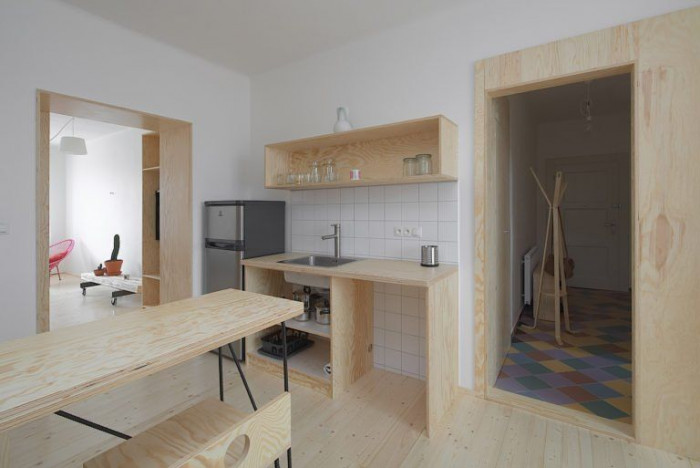 ArchitectureMADE, rekonstrukce plzeňského 1+1, interiér