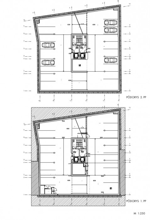 Polyfunkčná budova Konventná, Architekti A B.K.P.Š., půdorys