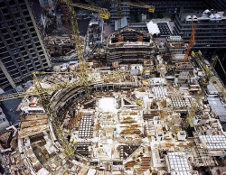 Dobová fotografie zachycující stav stavebních prací k 30. červnu 1978.