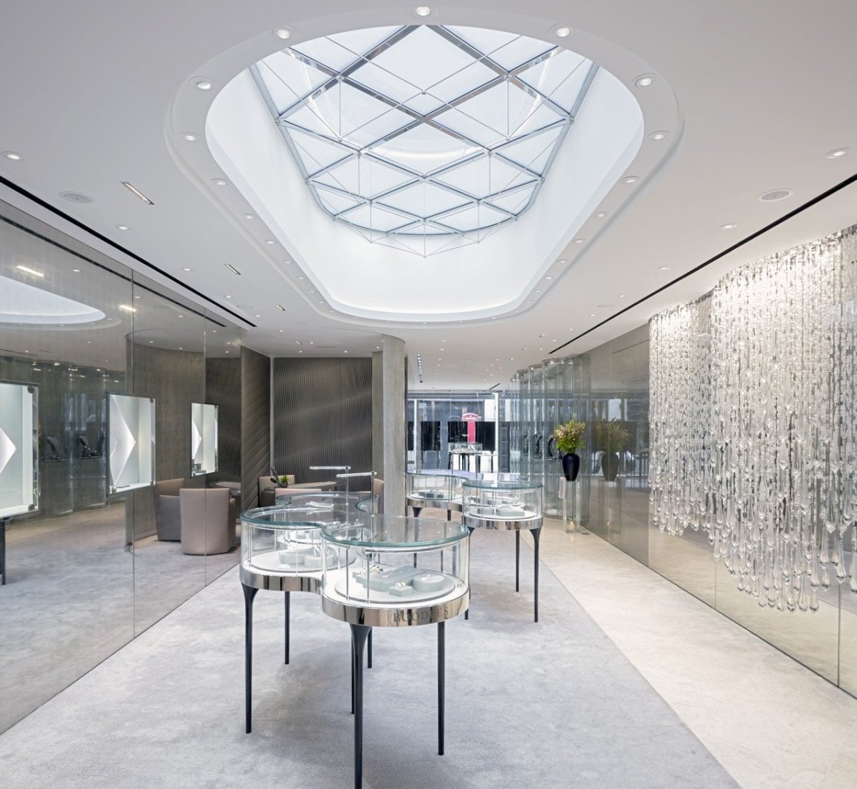 Klenotnictví Boodles na Albmarle Street v Londýně, Eva Jiřičná.