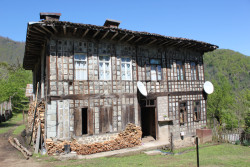 Tradiční lazký dům z oblasti 