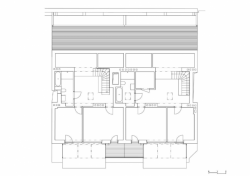 LÁBUS AA - Architektonický ateliér, rekonstrukce a nástavba bytového domu, půdorys