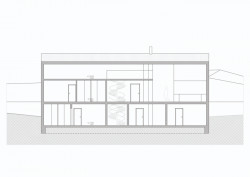 Rodinný dům v Krkonoších, Fránek Architects / Zdeněk Fránek, řez B-B