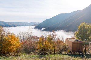 Mladí italští architekti postavili za dva týdny malou stavbu v Apeninách určenou k rozjímání a meditaci