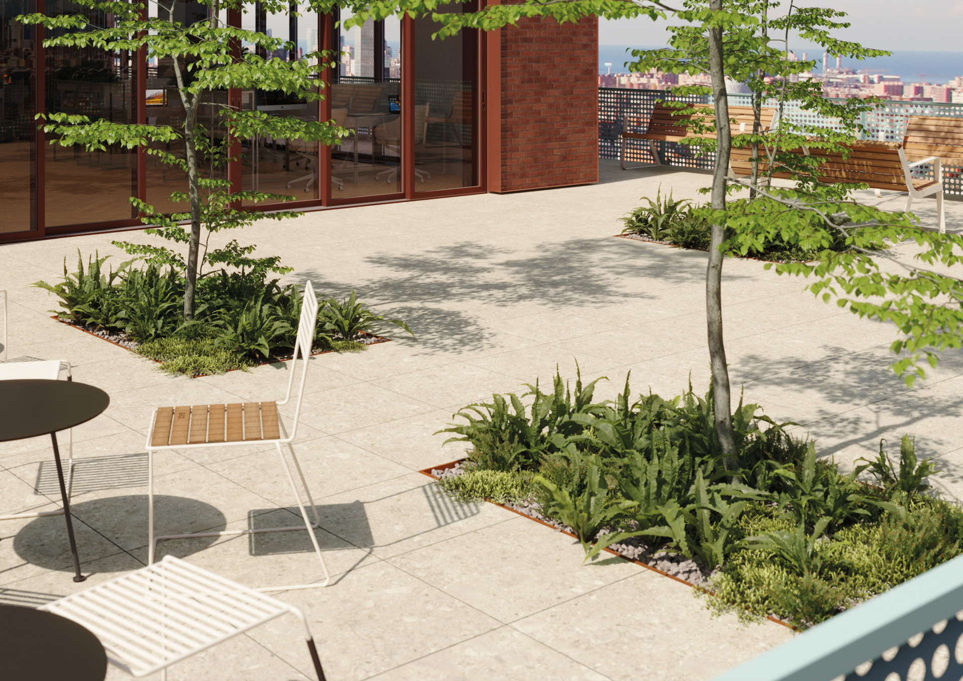 Dlaždice ze série RAVE v odstínu rice od značky RAKO